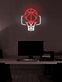 Basketballkorb mit Ball LED-Neonschild für Wohnzimmer Sportbar