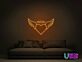 Herz mit Flügeln und Heiligenschein LED-Neonschild Wohnzimmer Schlafzimmer