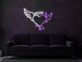 Herz mit Flügeln und Heiligenschein LED-Neonschild Wohnzimmer Schlafzimmer