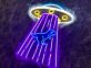 LED Neonschild mit UFO und Dinosaurier als leuchtende Wanddekoration für Kinderzimmer Gamingraum und moderne Wohnräume