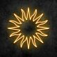 Sonne Symbol LED-Neonschild für Wohnzimmer oder Café