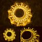 Sonne und Halbmond Symbol LED-Neonschild Wohnzimmer Schlafzimmer