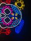 LED Neonschild mit farbigem Totenkopf Motiv im Dia de los Muertos Stil als dekorative Wandbeleuchtung für Wohnzimmer Bar Partyraum oder Studio