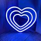 Herzform LED-Neonschild Wohnzimmer Schlafzimmer