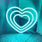 Herzform LED-Neonschild Wohnzimmer Schlafzimmer
