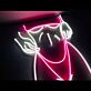 Frauenkörper mit Unterwäsche LED-Neonschild für Bar Club