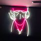 Frauenkörper mit Unterwäsche LED-Neonschild für Bar Club