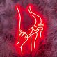 Händchenhaltendes Paar LED-Neonschild Wohnzimmer Schlafzimmer