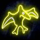 Flugsaurier LED-Neonschild für Kinderzimmer und Bar