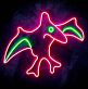 Flugsaurier LED-Neonschild für Kinderzimmer und Bar