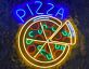 Pizza Stücke Restaurant LED Neonschild