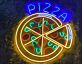 Pizza Stücke Restaurant LED Neonschild