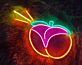 Pfirsich LED-Neonschild für Küche und Bar