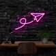 Papierflugzeug Symbol LED-Neonschild für Home Büro