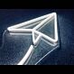 Papierflugzeug Symbol LED-Neonschild für Home Büro