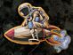 Astronaut auf Rakete LED-Neonschild Gamingzimmer