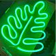 Blatt LED-Neonschild Wohnzimmer Cafe