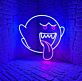Geist mit herausgestreckter Zunge LED-Neonschild Gamingzimmer Wohnzimmer