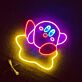 fliegender rosa Spielcharakter LED-Neonschild Gamingzimmer