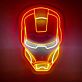 Superheldenmaske LED-Neonschild für Gamingzimmer und Wohnzimmer