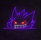 grinsendes Geistmonster LED-Neonschild Gaming Zimmer