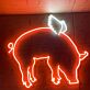 Schwein mit Flügel LED-Neonschild für Restaurant Bar