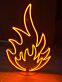 Flamme Symbol LED-Neonschild für Bar Gaming