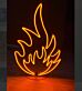 Flamme Symbol LED-Neonschild für Bar Gaming