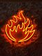 Flamme Symbol LED-Neonschild für Bar Gaming