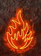 Flamme Symbol LED-Neonschild für Bar Gaming
