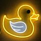 Gummiente LED-Neonschild für Kinderzimmer Badezimmer