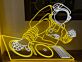 Astronaut DJ LED Neonlicht Futuristische Wanddekoration für Gaming Room Studio Wohnzimmer