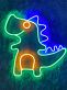 Dinosaurierkopf LED-Neonschild für Kinderzimmer Gamingraum