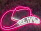 Cowboyhut Yeehaw LED Neonlicht Western Wanddekoration für Bar Party und Wohnzimmer