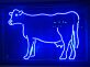 Kuh LED-Neonschild für Restaurant Metzgerei