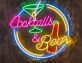 Cocktails & Beer LED-Neonschild für Bar und Restaurant