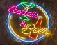 Cocktails & Beer LED-Neonschild für Bar und Restaurant