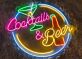 Cocktails & Beer LED-Neonschild für Bar und Restaurant