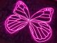 Leuchtender Schmetterling LED Neonlicht Elegante Wanddekoration für Schlafzimmer Wohnzimmer und Studio