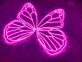 Leuchtender Schmetterling LED Neonlicht Elegante Wanddekoration für Schlafzimmer Wohnzimmer und Studio