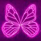Leuchtender Schmetterling LED Neonlicht Elegante Wanddekoration für Schlafzimmer Wohnzimmer und Studio
