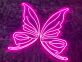 Schmetterlingsflügel LED-Neonschild Wohnzimmer Kinderzimmer