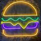 Hamburger LED-Neonschild für Restaurant Küche