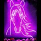 Pferdekopf LED-Neonschild für Wohnzimmer und Kinderzimmer