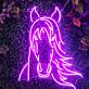 Pferdekopf LED-Neonschild für Wohnzimmer und Kinderzimmer