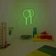 zwei Luftballons LED-Neonschild für Kinderzimmer Partydeko