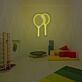 zwei Luftballons LED-Neonschild für Kinderzimmer Partydeko