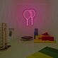 zwei Luftballons LED-Neonschild für Kinderzimmer Partydeko