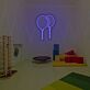 zwei Luftballons LED-Neonschild für Kinderzimmer Partydeko