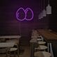 Avocadohälften LED-Neonschild für Restaurant Bar